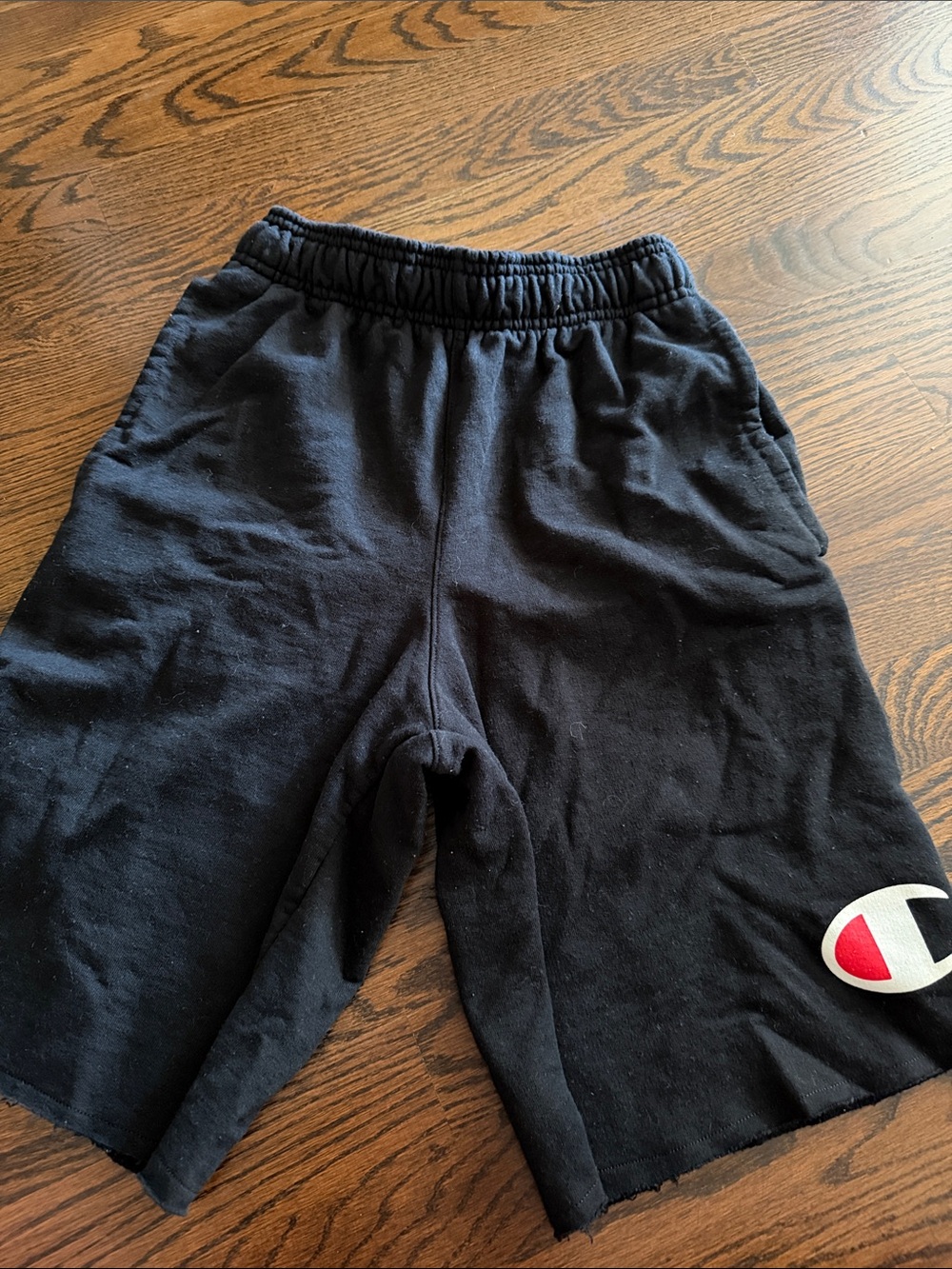 Champion Black Boys' Logo Athletic Shorts